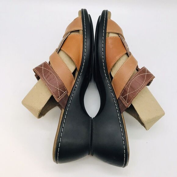 Rockport Adiprene by adidas Sandals Women's 8M Brown Leather Strappy Slide Shoes - Picture 7 of 11